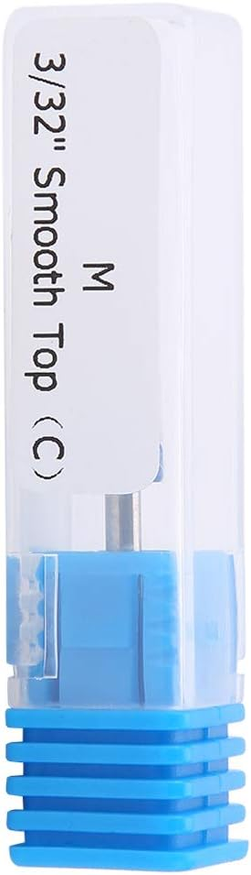 Sonew Ceramic Nail Cutter, Nail Cutter Attachments Polishing Manicure Tools, Cylinder Shape Grinding Head Nail Drill for Manicure Drill Machine (Round Baldness)