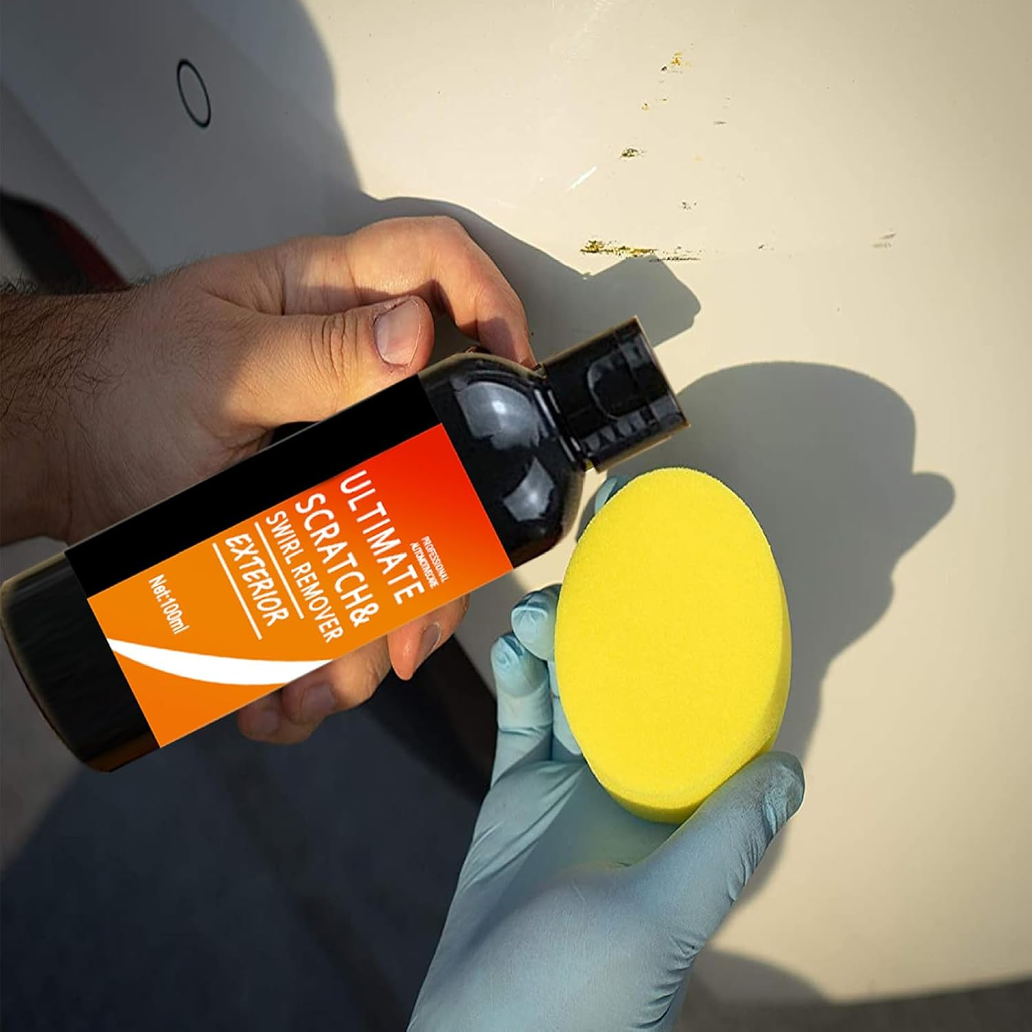 Scratch Repair Remover, 100Ml Car Scratch Remover for Vehicles Paint, Car Wax Polish, Ca R Paint Scratches Repair Paste, Polishing Compound for Vehicles Deep Scratches(With Sponge) image number 3