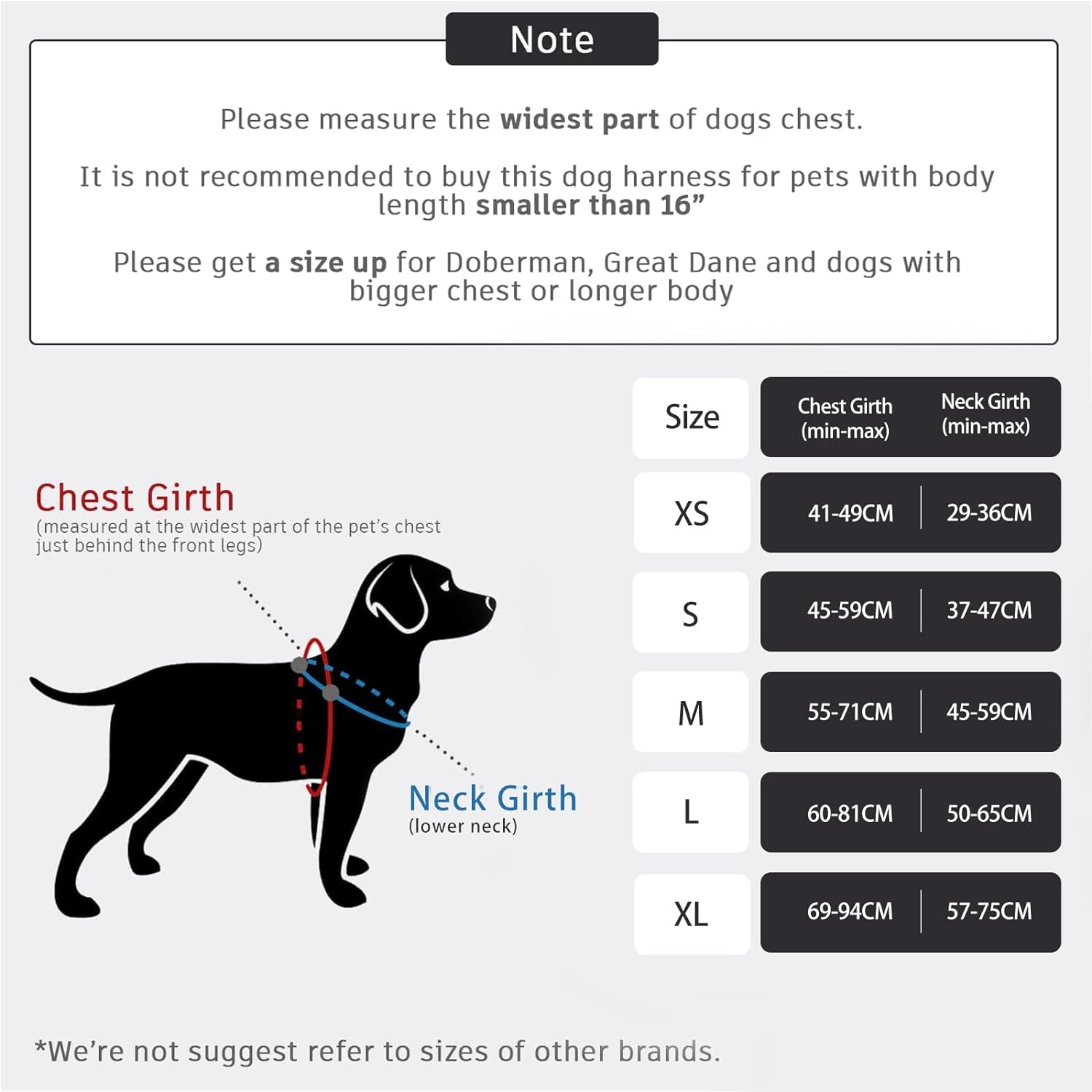 UPET No Pull Dog Harness, Reflective Heavy Duty Adjustable Service Puppy Emotional Support Vest for Small, Medium, and Large Dogs Walking, Includes 1Dog Seat Belt & 2Removable Tags.(Black L) image number 1