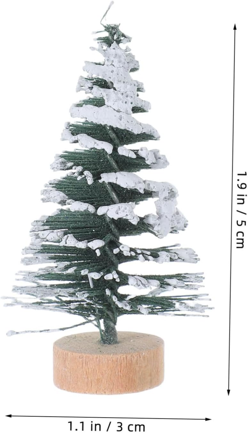 DIY Felt Christmas Tree Ornaments 10Pcs Mini Pine Decor for Xmas Party Supplies