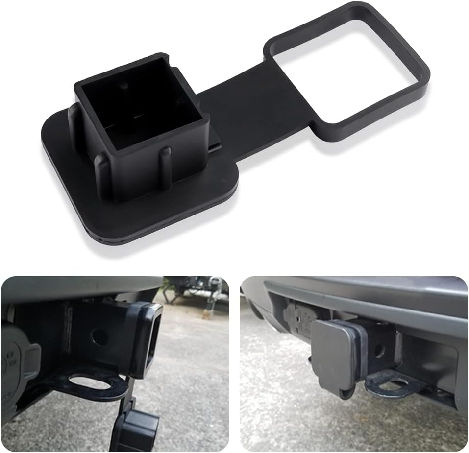 Universal Tow Hitch Cover Replacing 2&rdquo;Hitch - Rubber Dust Cap & Car Decorations - Trailer Hitch Cover Compatible with Toyota Ford Chevrolet Nissan Dodge Ram Class 3 III and 4 IV Receivers image number 4