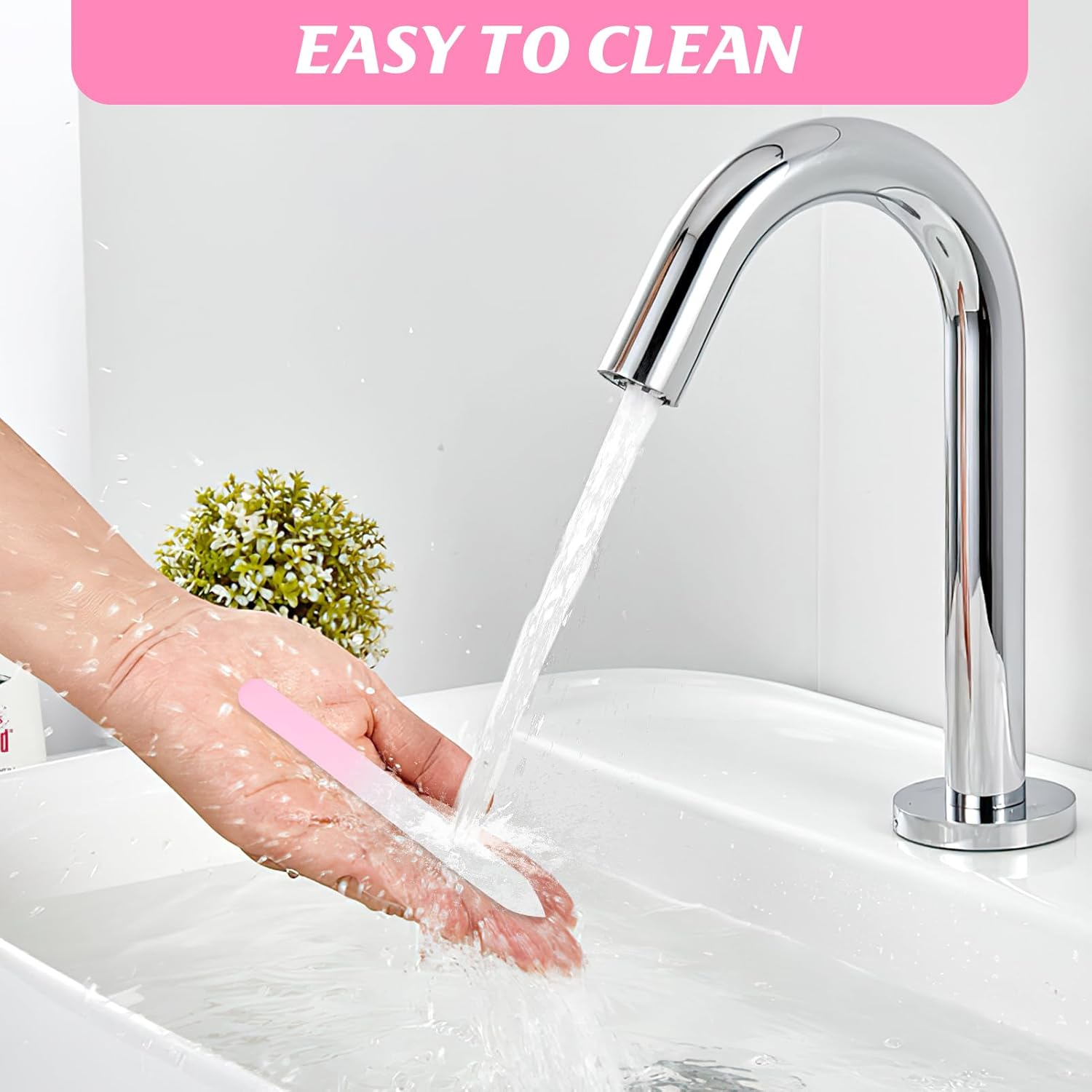 3 Pcs Glass Nail Files Set with Protective Case, Reusable Etched Nail Filer & Buffer for Natural, Acrylic & Gel Nails, Travel Friendly Manicure Kit for Women & Adults, Unique Gift (Pink, Blue, Green)