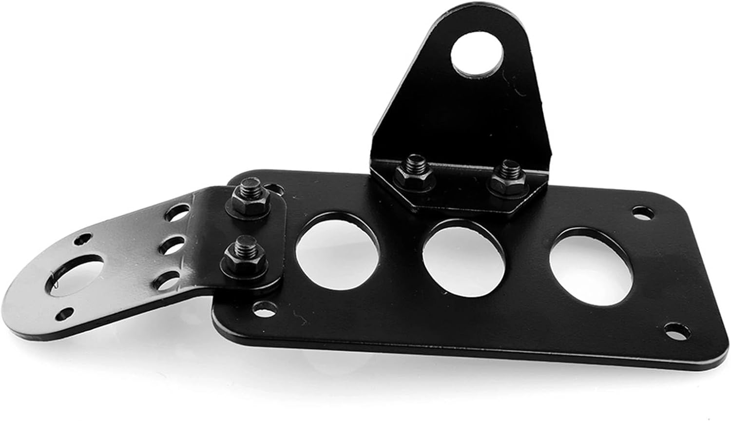 Motorcycle Brake Tail Light License Plate Side Mount Metal Bracket, Aluminum Alloy, Mounting image number 5