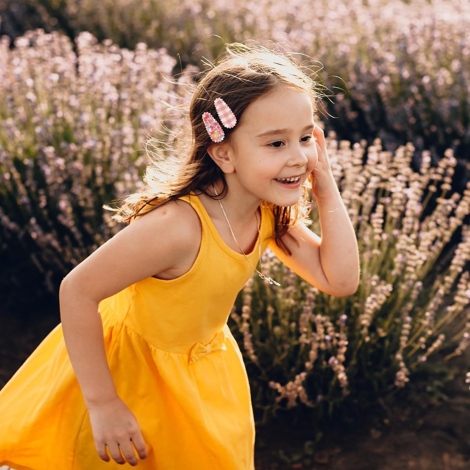 28 PCS Snap Toddler Hair Clips Flower Patterns, Wrapped Mini Barrettes, Cute Hair Accessories for Girls and Infants image number 5