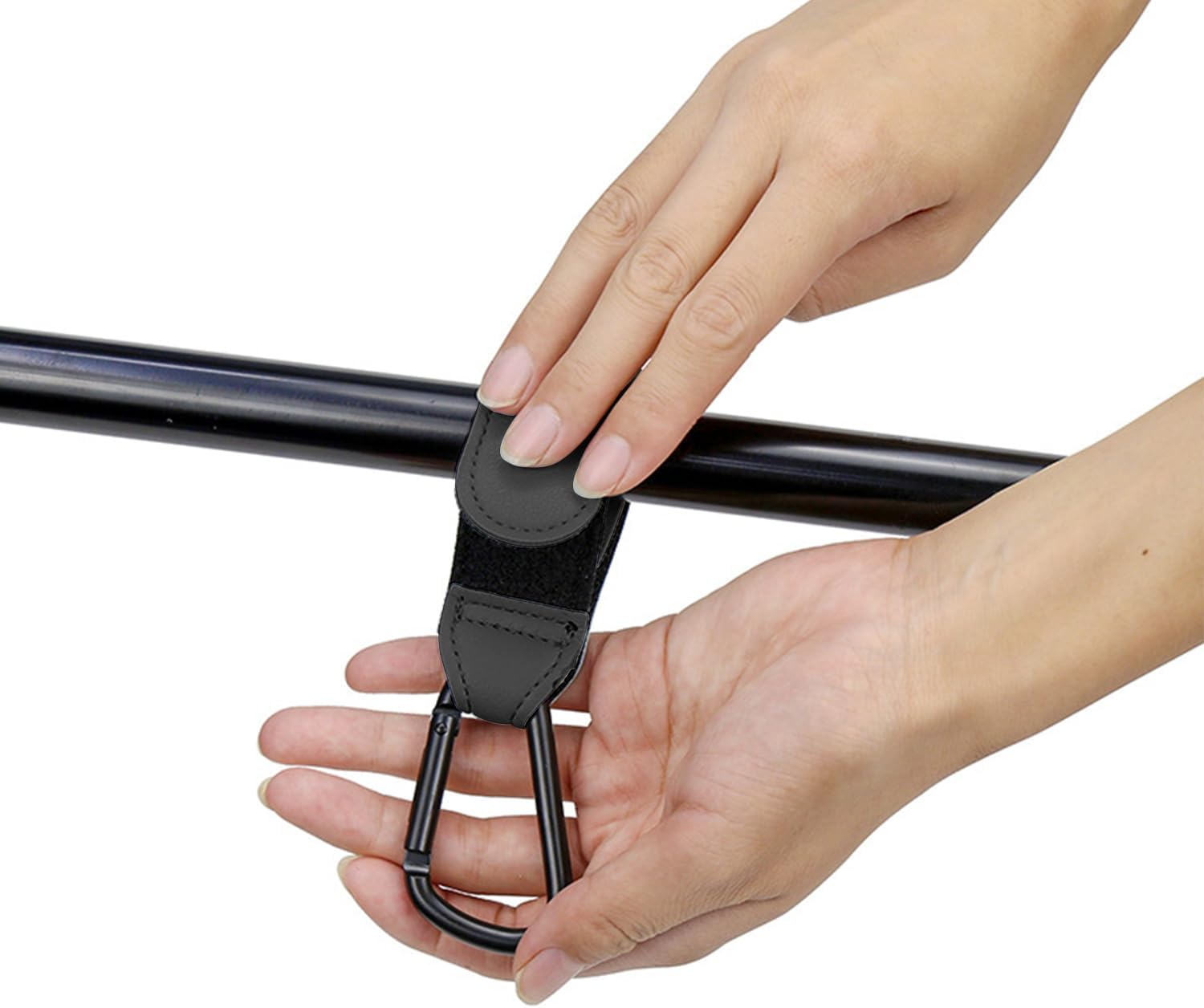 2PCS Baby Stroller Hooks Clips, Convenient Pushchair Accessories Mommy Bag,Hooks for Hanging Diaper Bags, Multipurpose Hooks for Grocery Shopping Bags