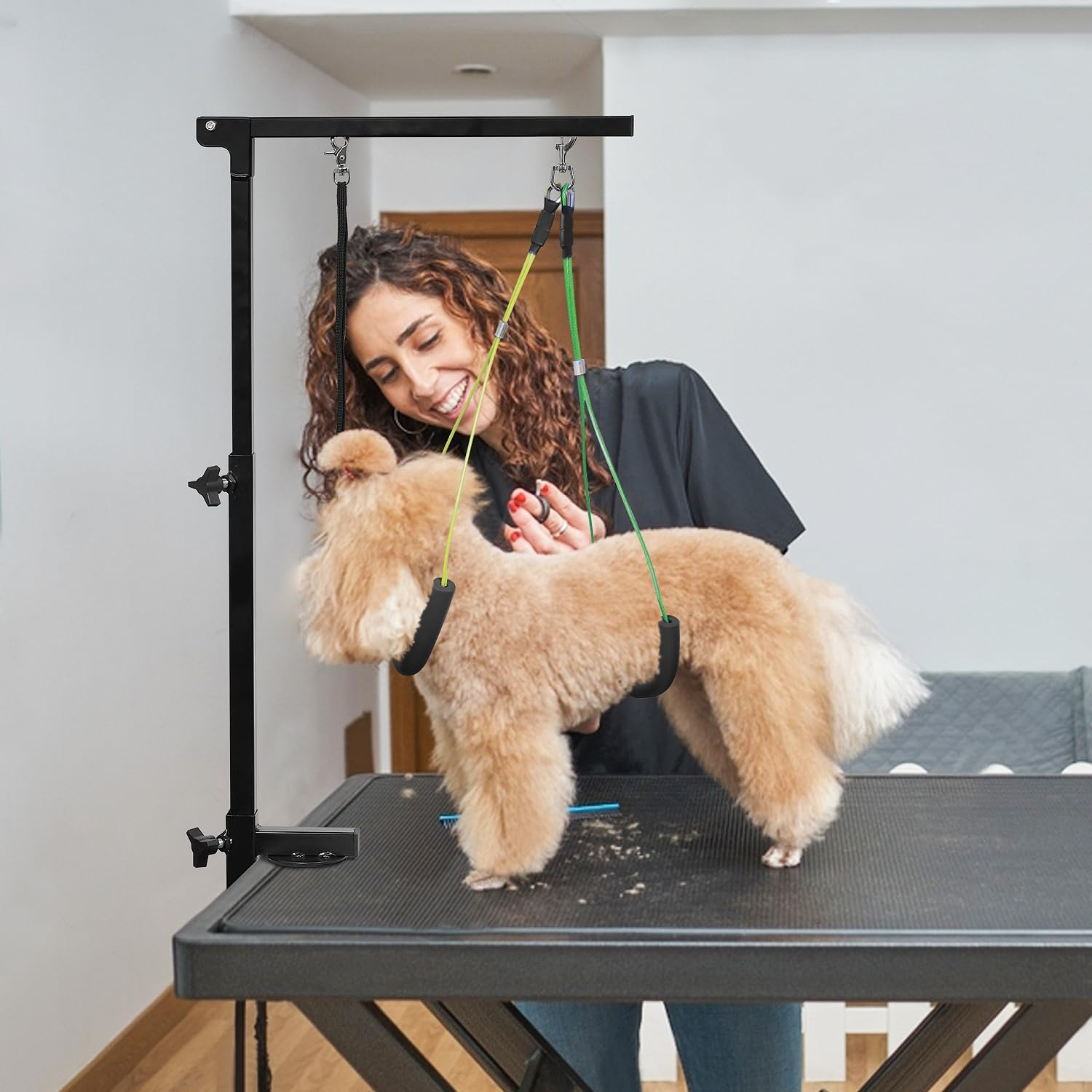 Urban Deco Pet Grooming Arm with Clamp Innovative Portable Two Grooming Arms - 41 Inch Height Adjustable,Dog Grooming Loop and No Sit Haunch Holder for Large and Small Dogs,Cats image number 3
