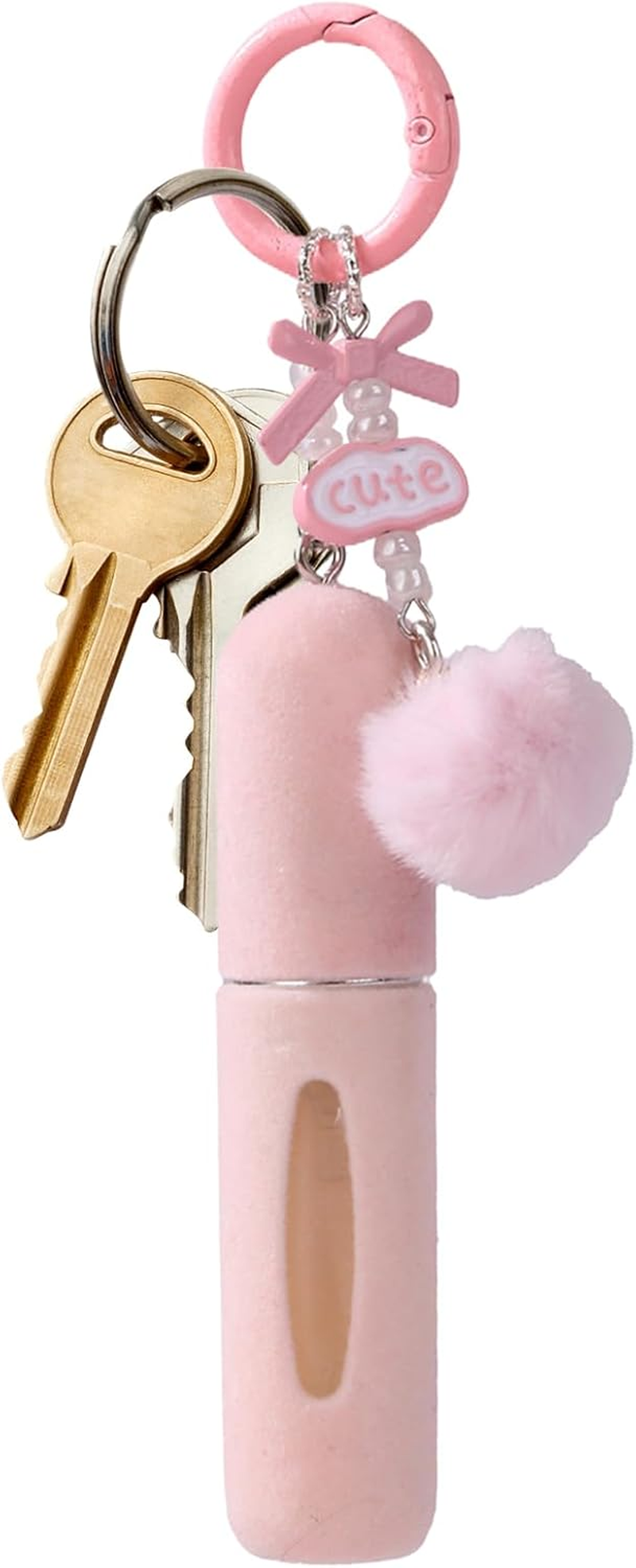 Nybhyjka Perfume Spray Bottle - 5Ml Portable Atomizer Plush Keychain | Refillable Perfume Spray Atomizer Bottle | for Business Airplane Business Outdoor School Birthday Valentines - Lavender image number 5