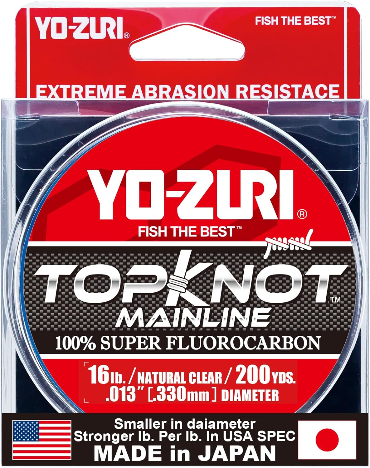 Yo-Zuri Topknot Mainline Natural Clear 200 Yards Fluorocarbon Fishing Line image number 2