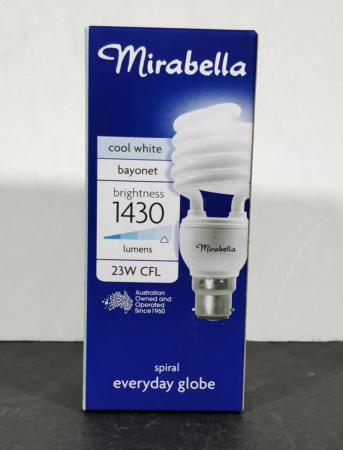 10 X 23W High Output CFL Globes Bulbs Cool White 4000K Bayonet BC B22 Compact Fluorescent image number 5
