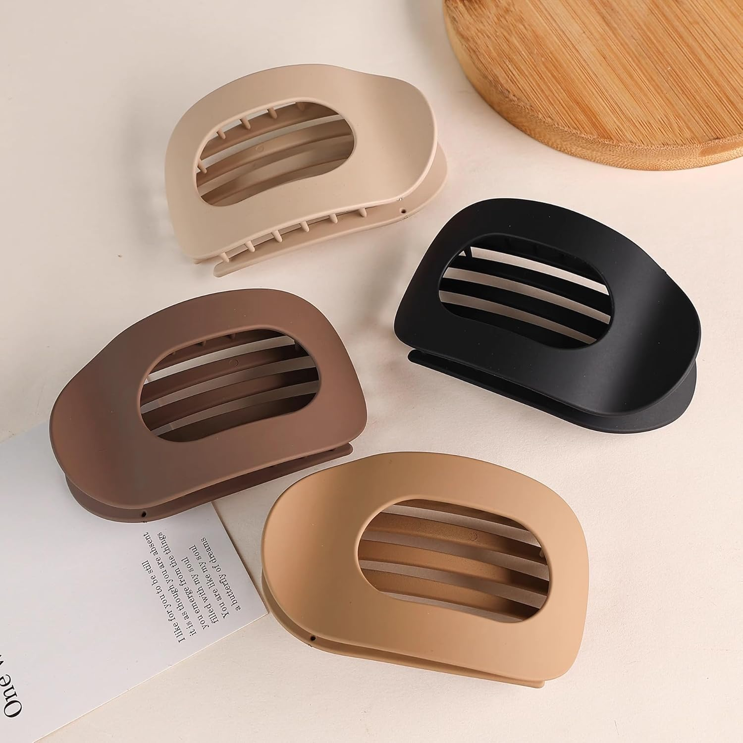 4Pcs Flat Hair Clips - Duck Bill Clips for Women, Stylish Thin Hair Clips with Strong Hold image number 1