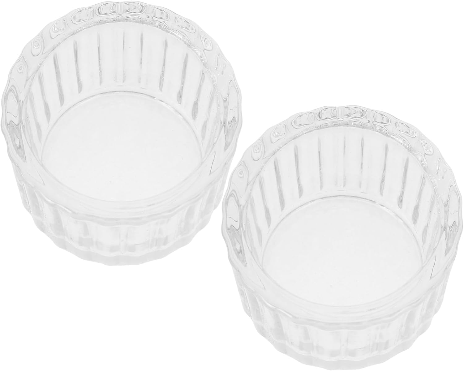 Yardenfun 2Pcs Glass Tealight Candle Holders for Table Decor Vintage Wedding Candlestick Cups Centerpiece image number 3