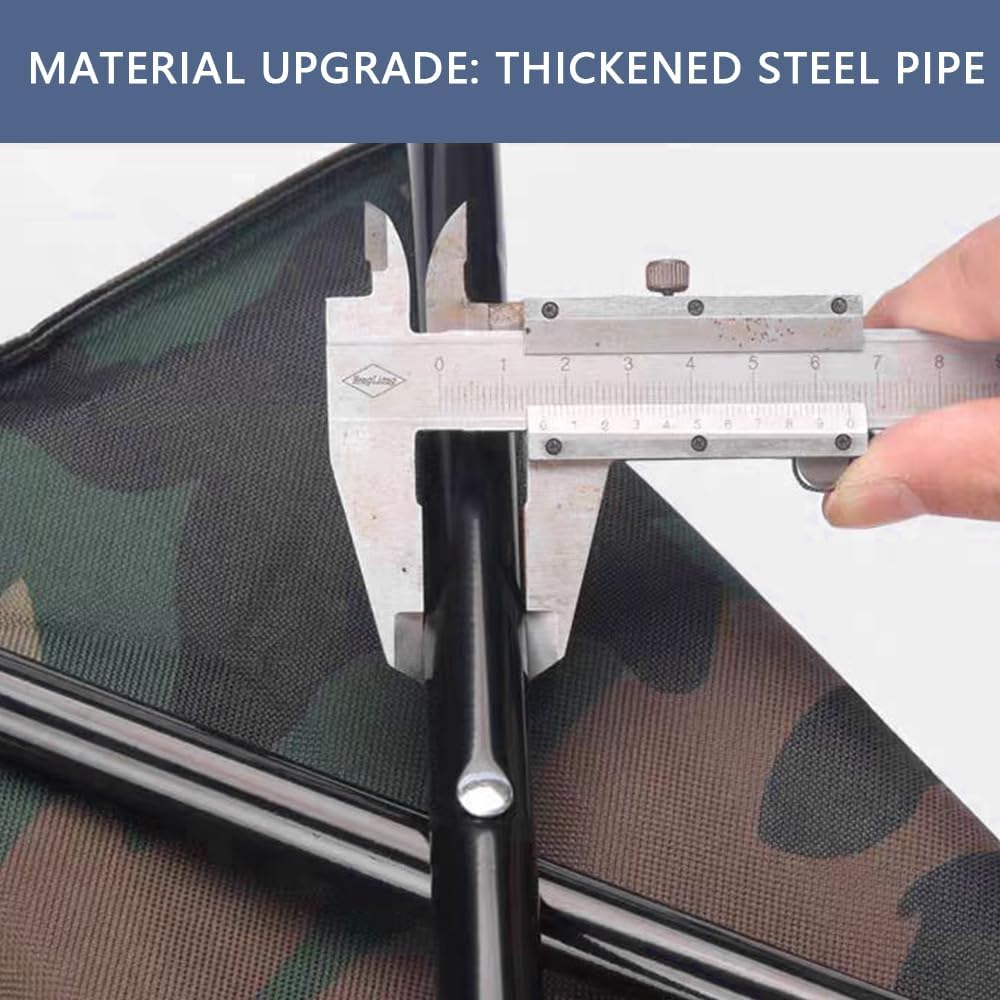 Portable Folding Fishing Chair with Cooler Bag &ndash; Compact and Lightweight Camping Stool with Backrest and Storage Backpack &ndash; Small Outdoor Chair for Hiking, Fishing and Camping image number 6