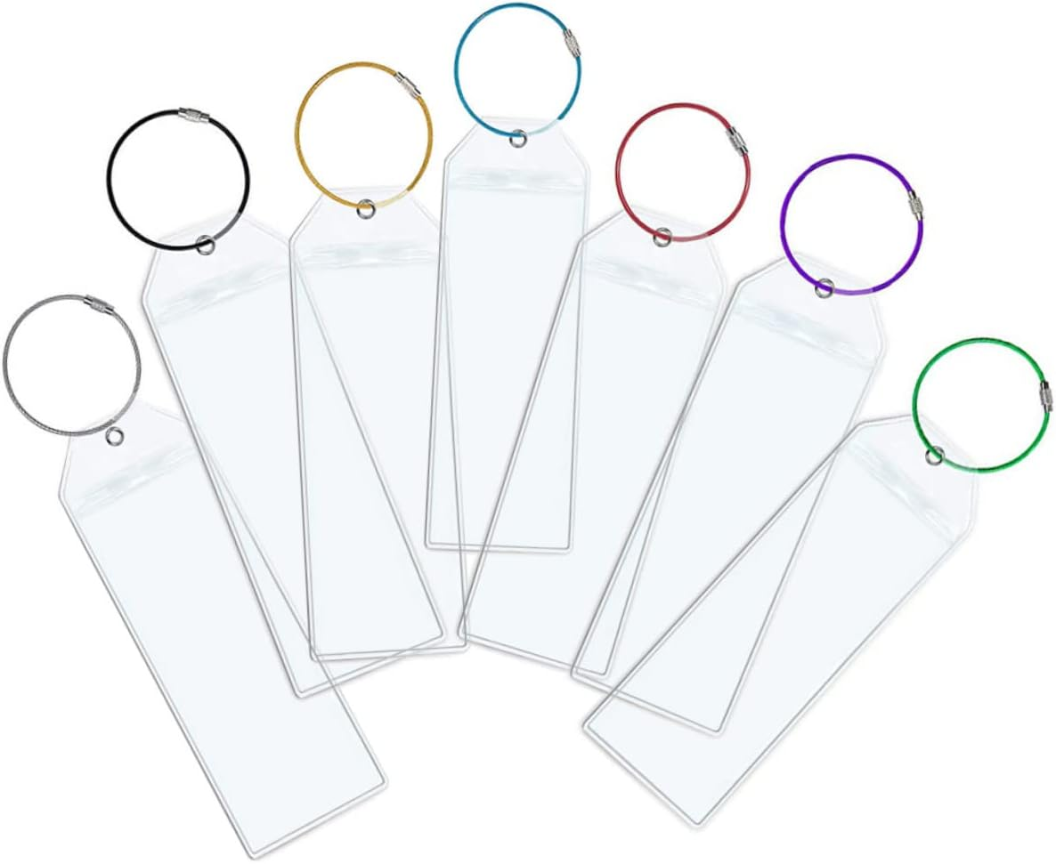 FUNOMOCYA 7Pcs Luggage Tag Hangtag Bag Tags Cruise Suitcase Travel Packing Organizers