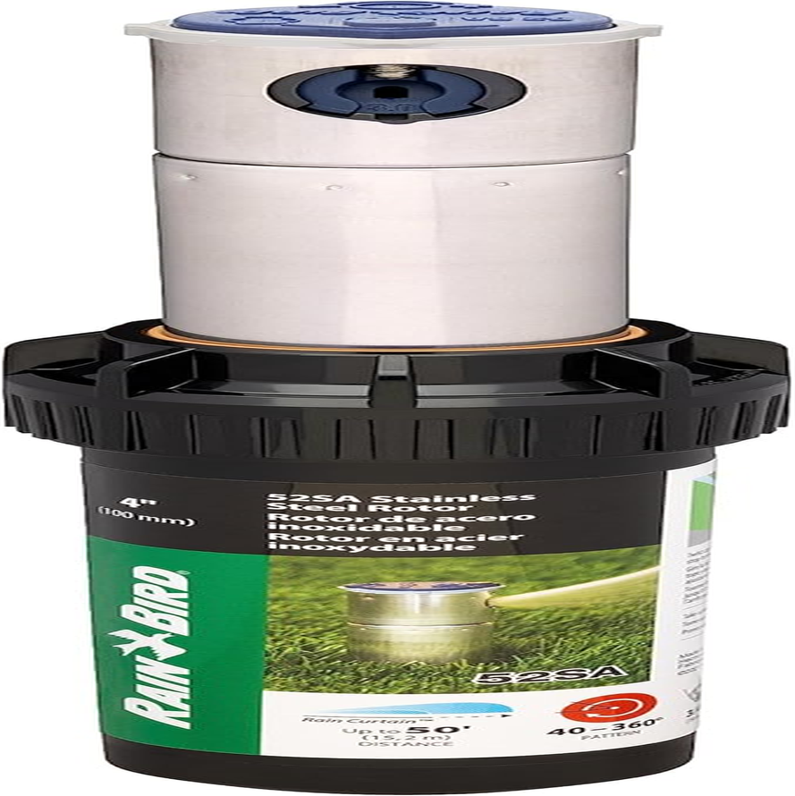 Rain Bird 52SA Simple Adjust Stainless-Steel Gear Drive Rotor, Adjustable 40&deg; - 360&deg; Pattern, 25' - 50' Spray Distance image number 2