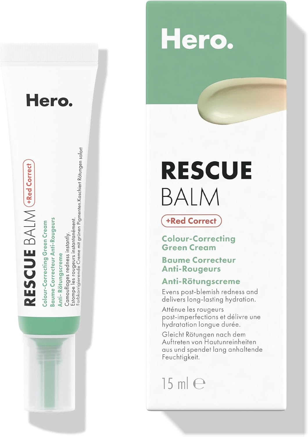Hero Cosmetics Rescue Balm - Cream for Blemishes & Reduces Redness, Provides Long-Lasting Moisture, for Sensitive Skin, Dermatologically Tested, Great with Pimple Patches, 15 Ml image number 3
