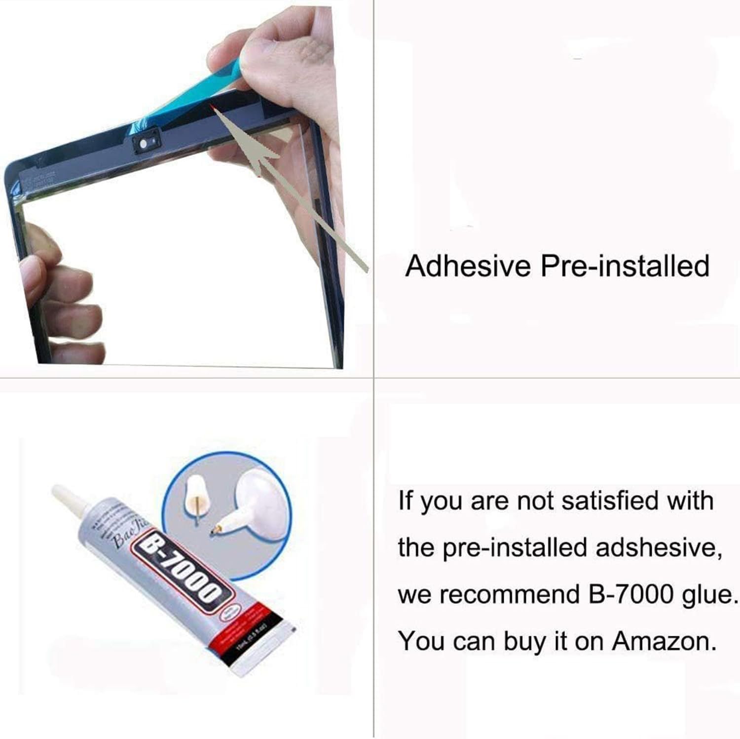 White Digitizer Repair Kit for 2017 Ipad 9.7(A1822, A1823)/ Ipad 5 Ipad Air 1St Touch Screen Digitizer (Without Home Button) with Tools + Preinstalled Adhesive image number 5