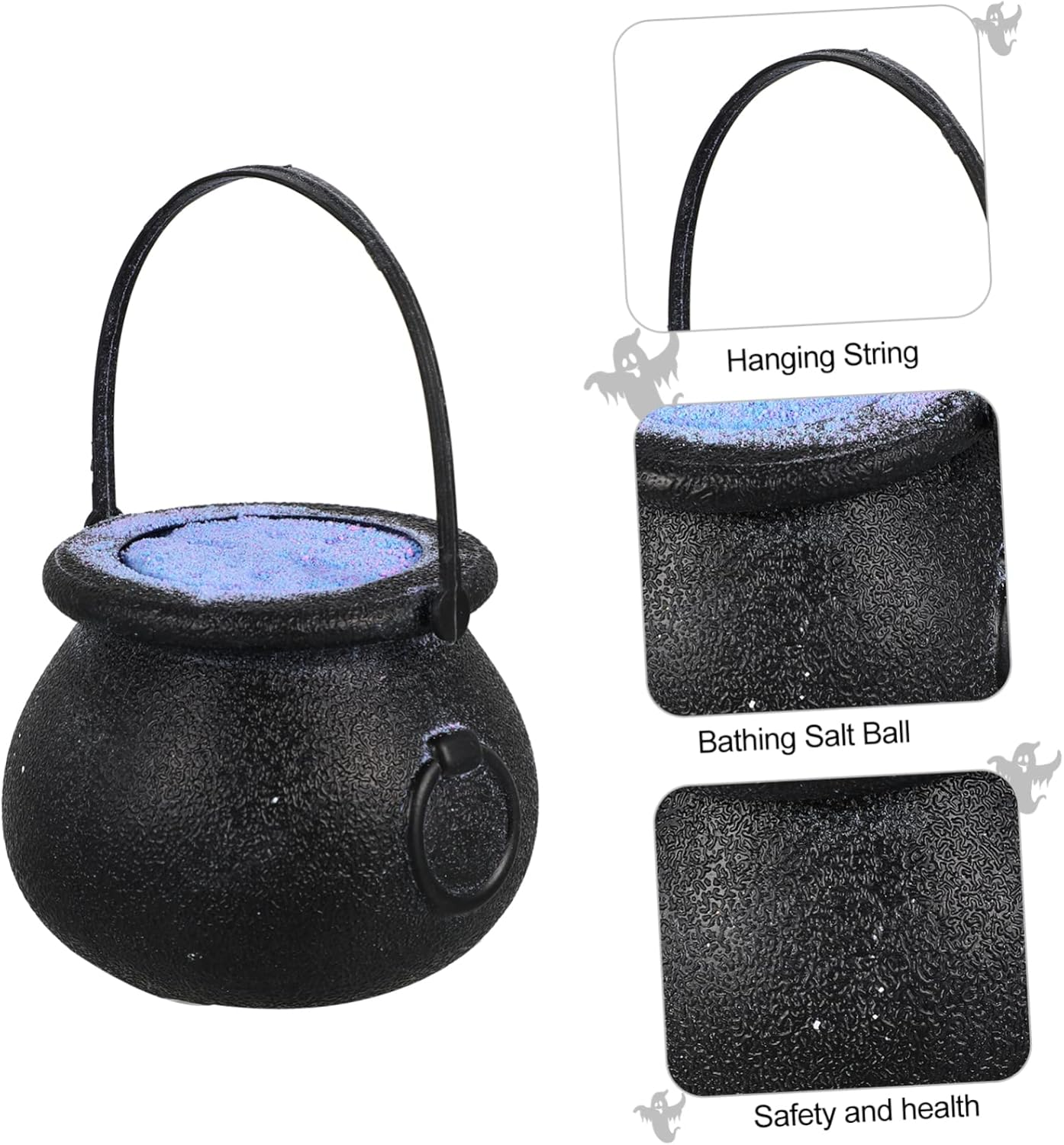 Healvian 2 Pcs Halloween Bath Toys Bathing Salt Balls Shower Balls Cozy Bathroom Decor image number 3