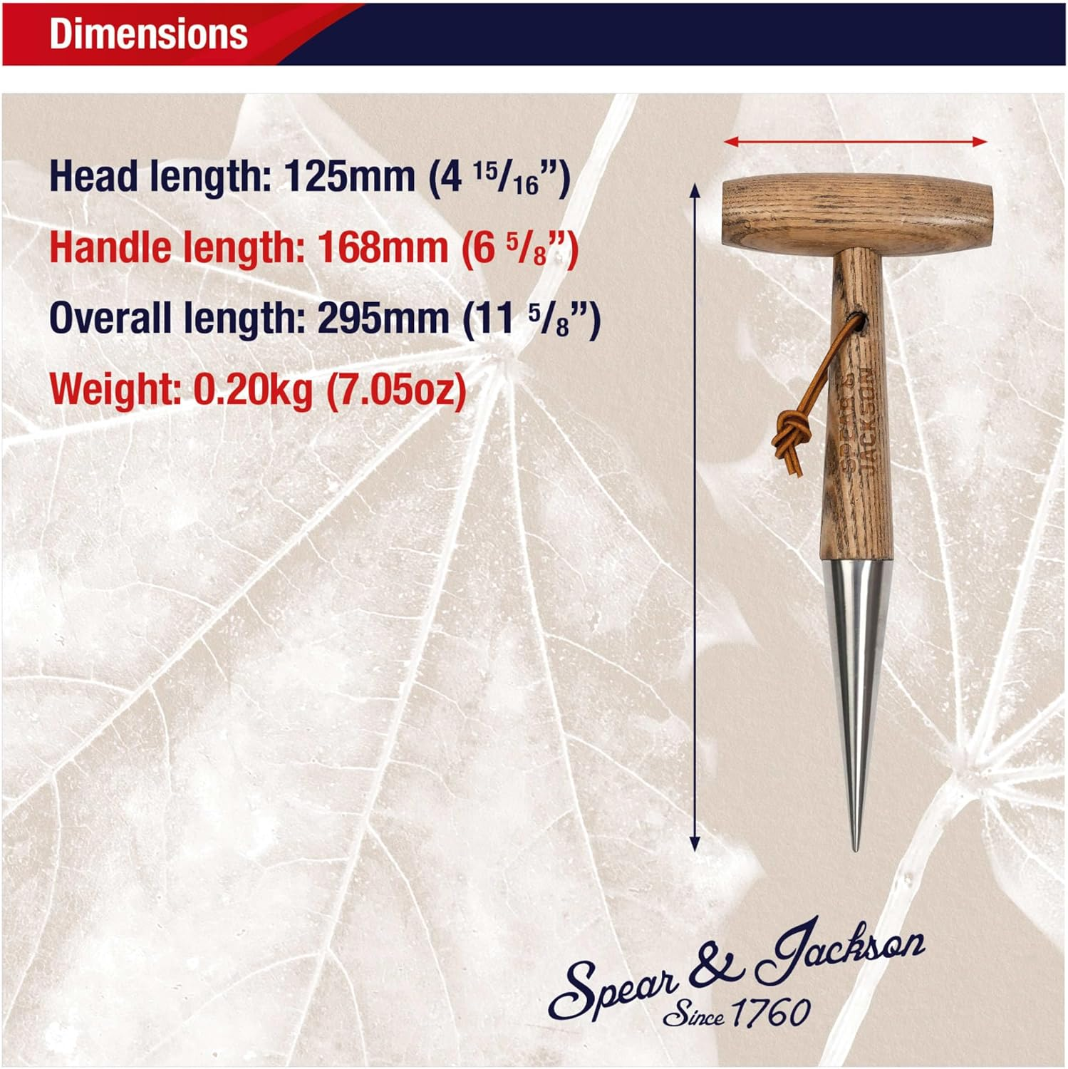 Spear & Jackson 5610DB Traditional Dibber, 28.5 X 11 X 3.5 Cm image number 6