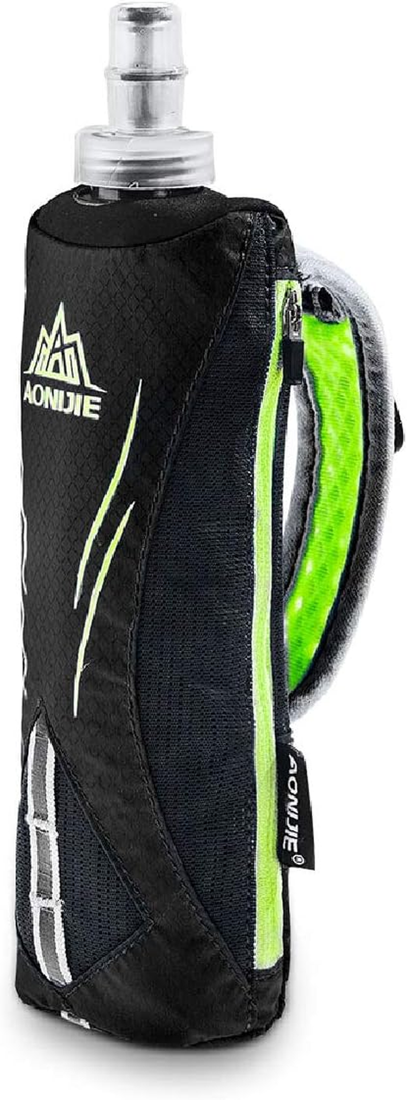 Azarxis Soft Flask Collapsible Water Bottle Running Soft Gel Flask Reservoir Handheld Folding TPU 250 500Ml for Hydration Pack Hiking Cycling Climbing - 01 250Ml - 2 Pack With Straws image number 6