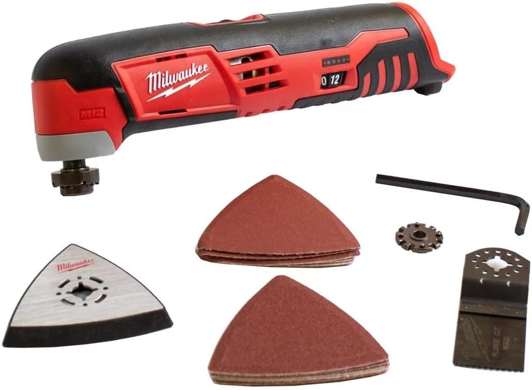 Milwaukee C12MT-0 M12 Cordless Sub Compact Multi-Tool, Red