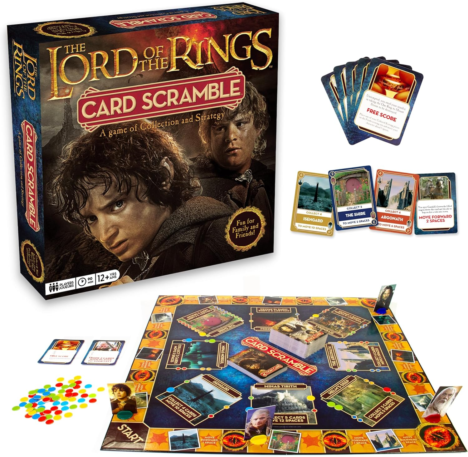 Lord of the Rings Card Scramble Board Game image number 5