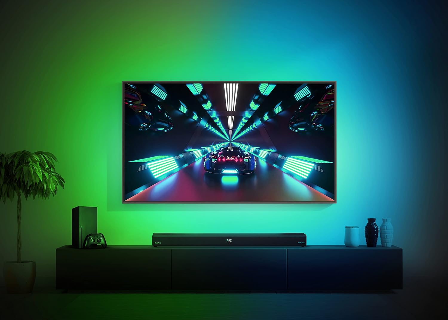 Blueant XT100 TV Soundbar with Wireless Subwoofer 120W Home Theater Sound System, Bluetooth & HDMI ARC, Powerful Bass, Surround Sound for TV, Movies & Music, Dolby Atmos, Output Power 50W image number 6