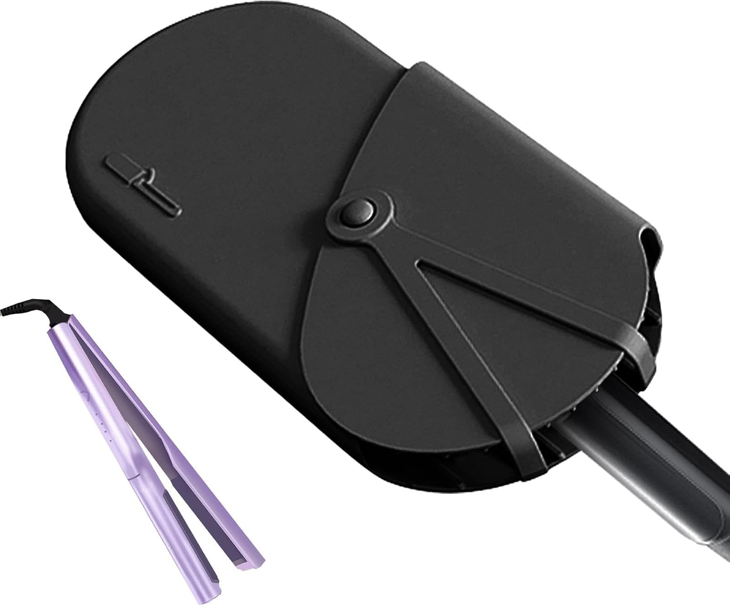 Silicone Mat for Hair Tool, Silicone Pouch for Flat Iron Silicone Mat Pouch Large Size Silicone Mat Pouch Multifunctional Hair Straightener Pouch