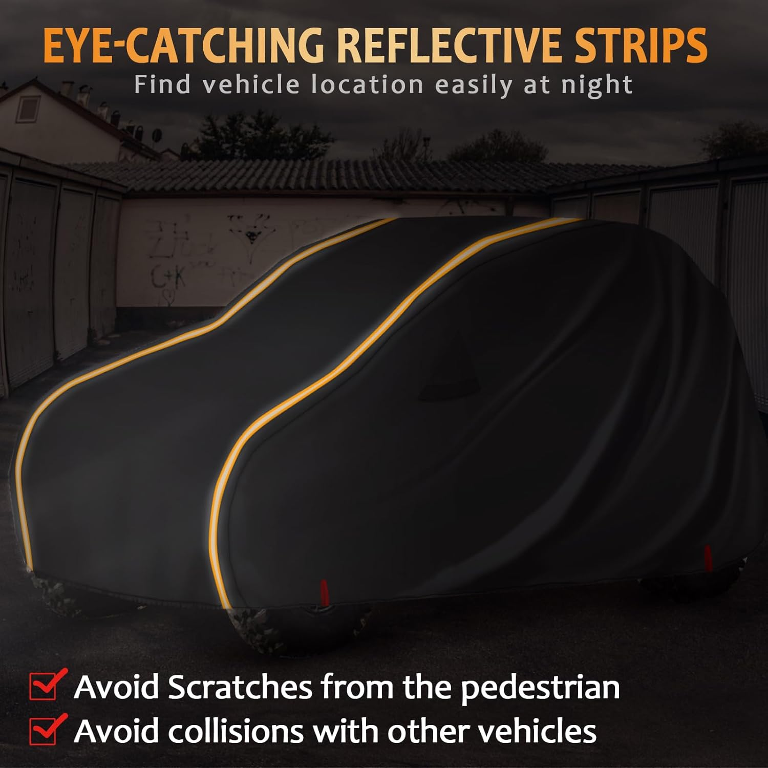 Starknightmt UTV Cover 2 Seater, Full Cover Compatible with Can Am Maverick X3 /Turbo / 900, Kawasaki, CFMOTO, RZR, Talon, SXS Heavy-Duty All Weather Protection Cover 2-3 Seater image number 1