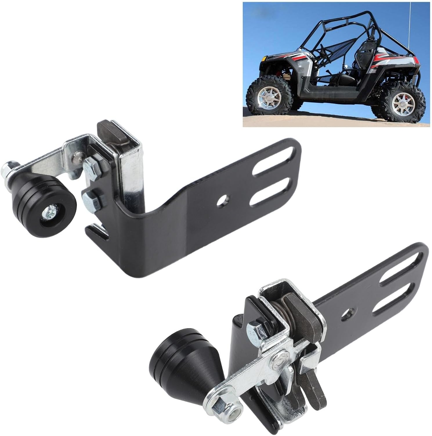 Armor Suicide Door Slam Latch Kit P081291 Replacement for RZR 800 XP 900, Premium Steel Door Latch, High Strength Slam Latch, RZR 800 Door Latch image number 1