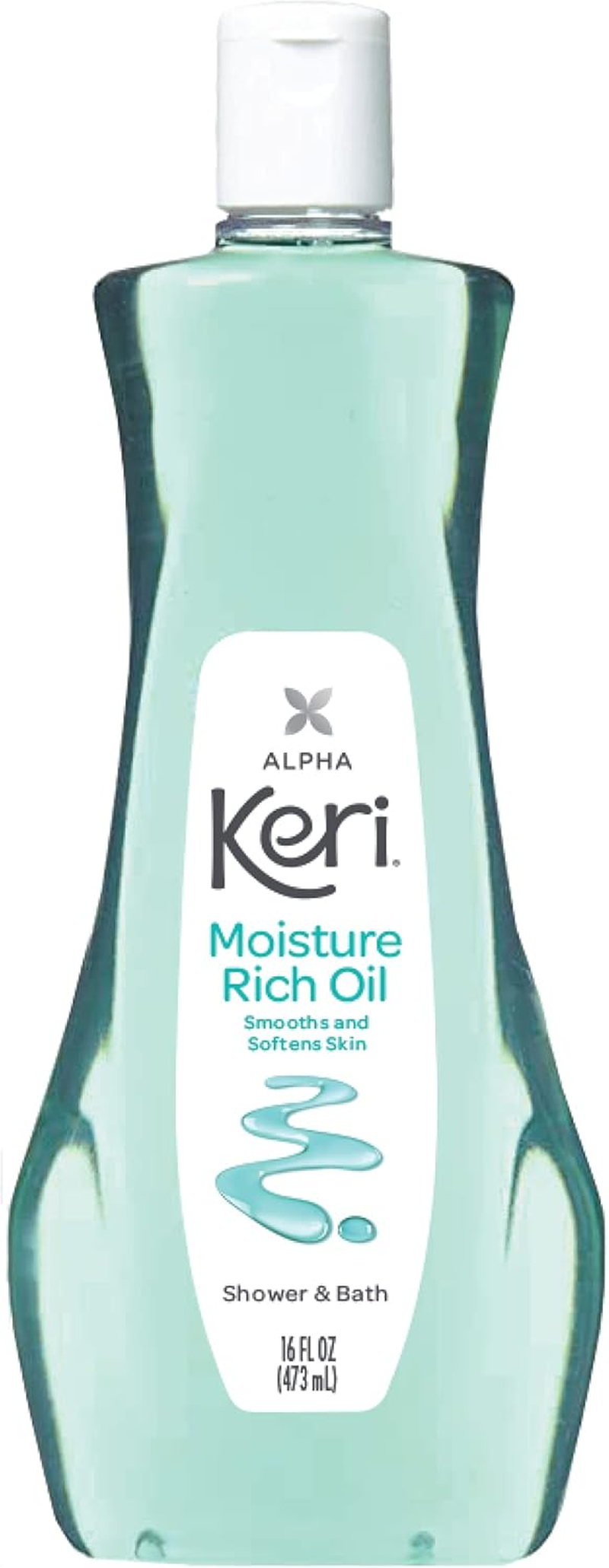 Keri Alpha Shower & Bath Moisture Rich Oil 16 Oz (Pack of 2) image number 1