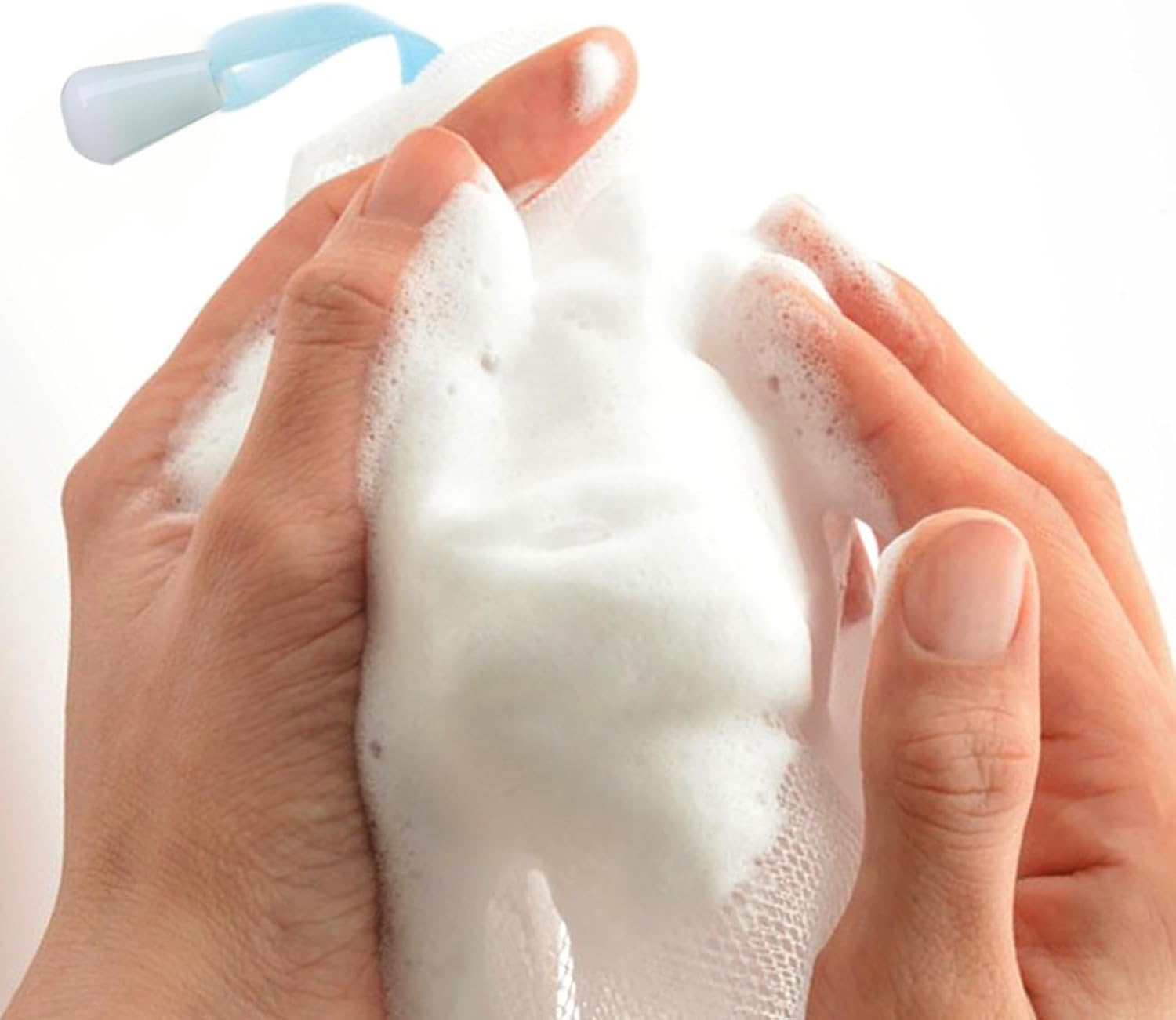 10PCS Random Color Soap Bags Handmade Soap Bubble Mesh Bags Exfoliating Soap Saver Pouch Net Bags with Drawstring Body Facial Cleaning Tool for Bath and Shower Personal Beauty Care Cleansers image number 1