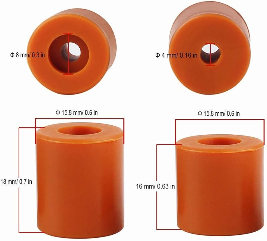 LEOWAY 3D Printer Silicone Leveling Column,Ender3 V2 Hotbed Leveling Silica Column,Leveling Spring Replacement Parts Compatible with Ender 3/Ender 3S/Ender 3 Pro/Ender 3 V2/CR 10(12Pcs) image number 5