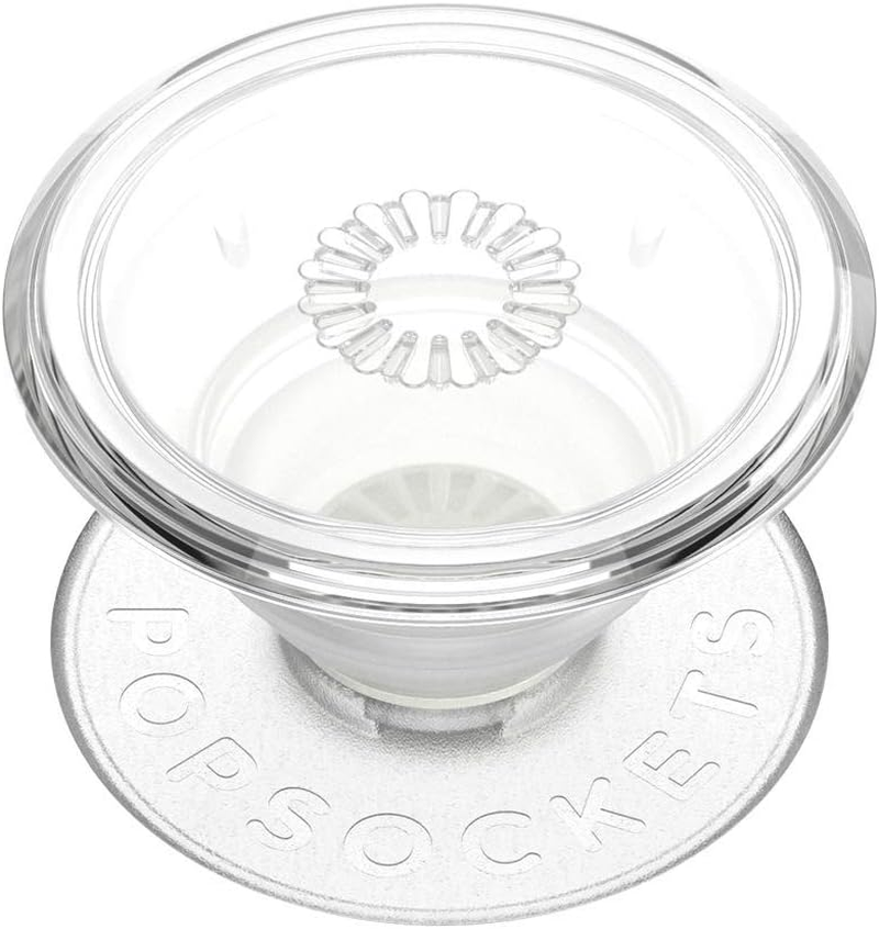 POPSOCKETS Pop Grip Holder for Phone & Tablet (Genuine) - Clear