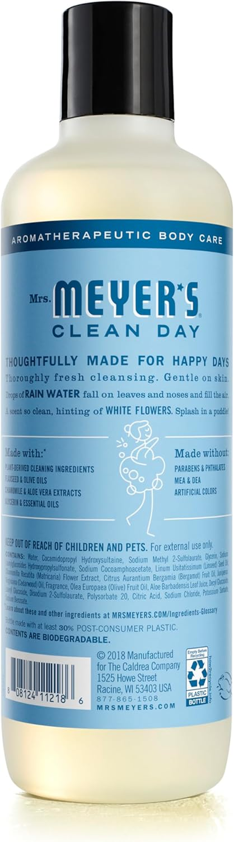Mrs. Meyer&rsquo;S Clean Day Body Wash, Rainwater Scent, 16 Ounce Bottle image number 1