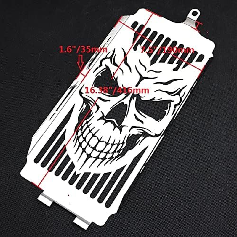Motorcycle Chrome Skull Radiator Grill Cover Guard Protector for Honda Shadow ACE VT400 VT750 1997-2003 Spirit 750 2001-2008