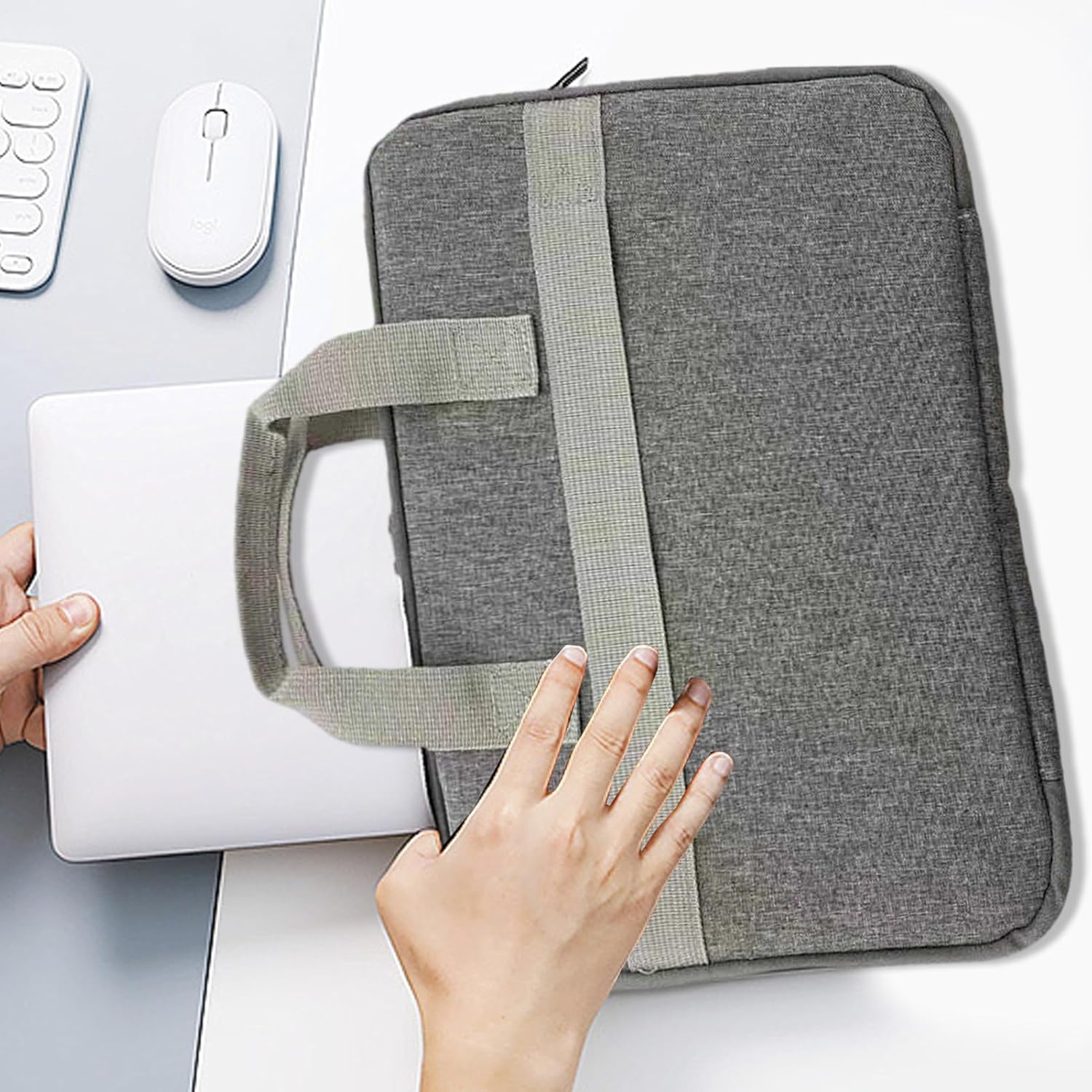 Computer Bag,Waterproof Work Bags - Travel Tote for Coffee Game Outdoor School Offices Daily Student College Business Urban Travel Airplane image number 3