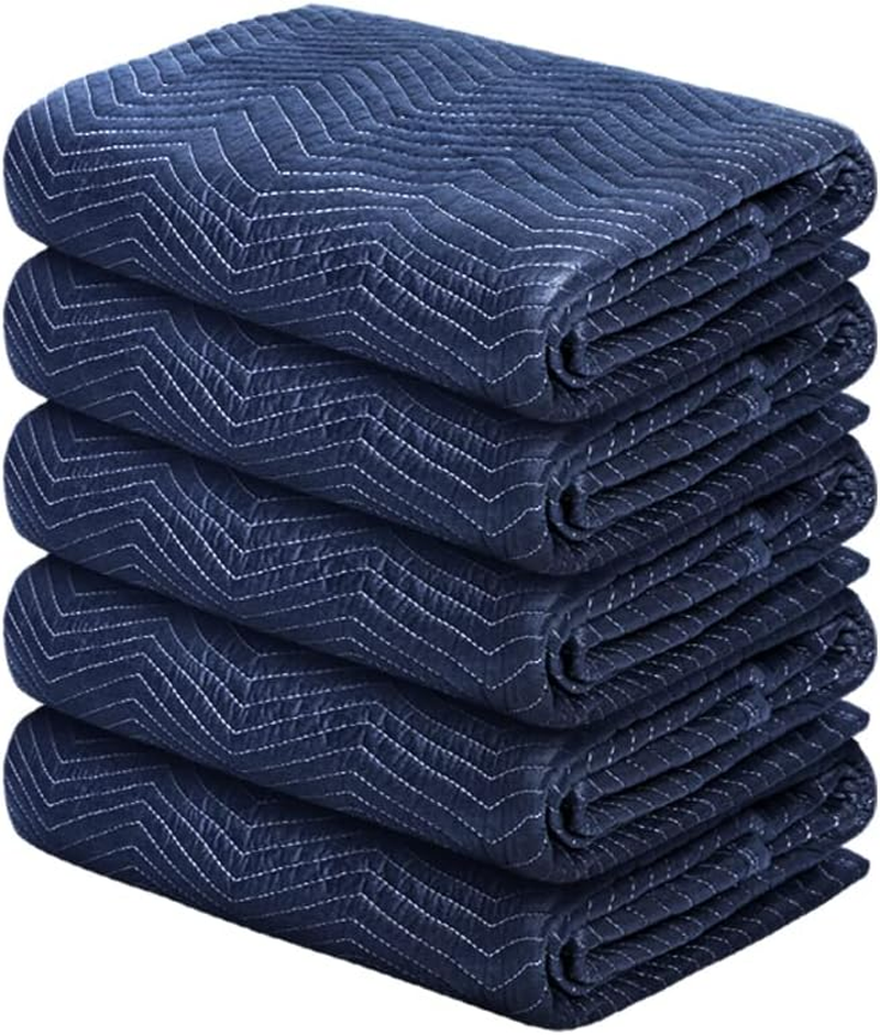 Traderight 5Pcs Moving Blanket Furniture Protection Quilted Removalist Pad 1.8Mx3.4M image number 1