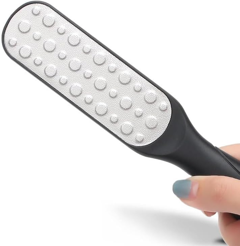 Foot File Scrubber for Dead Skin Remover, Callus Remover for Cracked Heel, Professional Feet Grater Rasp Scraper Corns Callous Removers Tool with Wooden Handle to Hard Skin Corns for Dry & Wet Fee (Black, One Size) image number 3