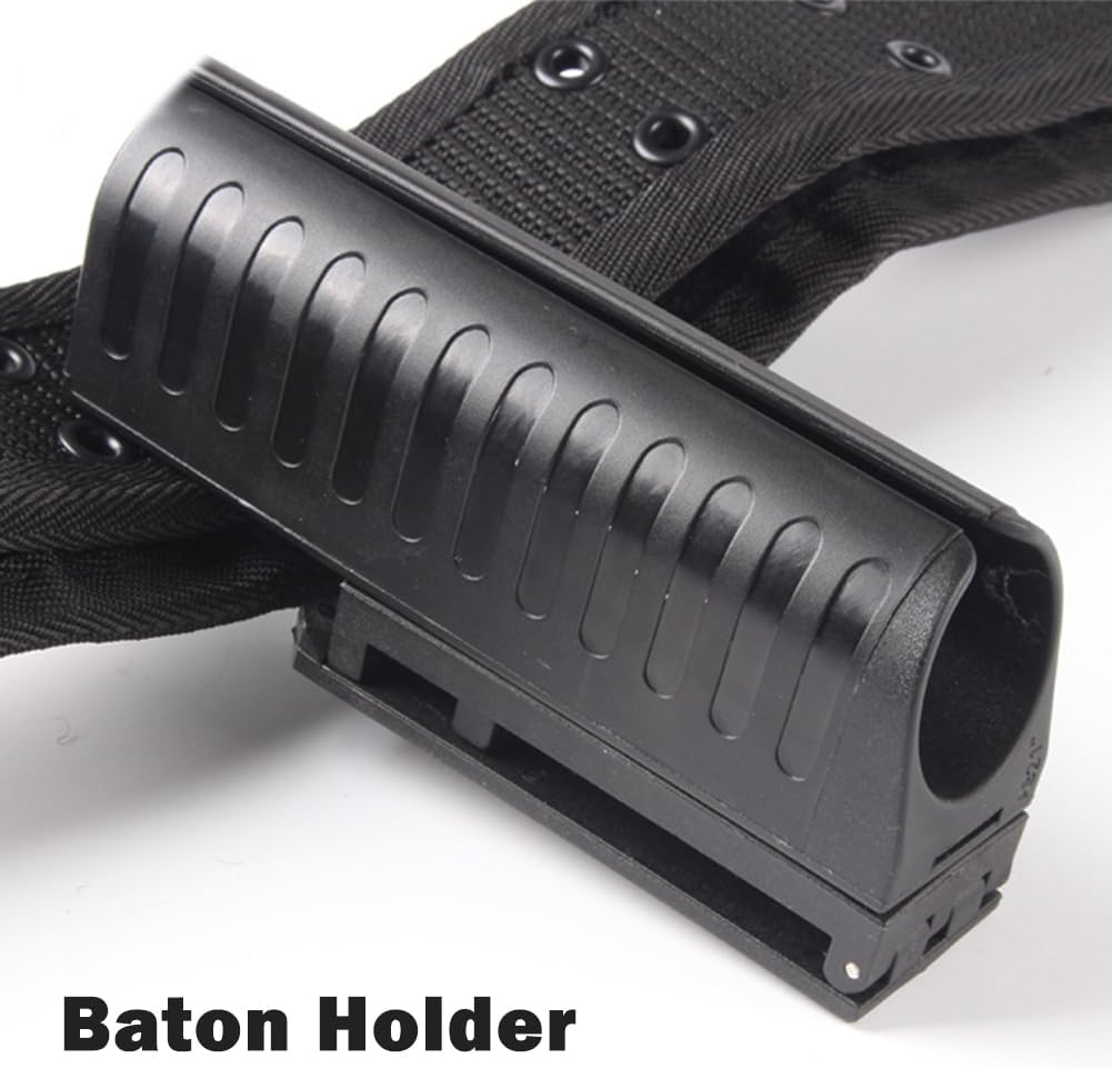 Universal Baton Holder, Baton Holster for Duty Belt Baton Case with 360 Degree Rotating Belt Fit 16"-21"-26" Telescopic Baton Pouch Baton Carrier Expandable Baton(Black) image number 4