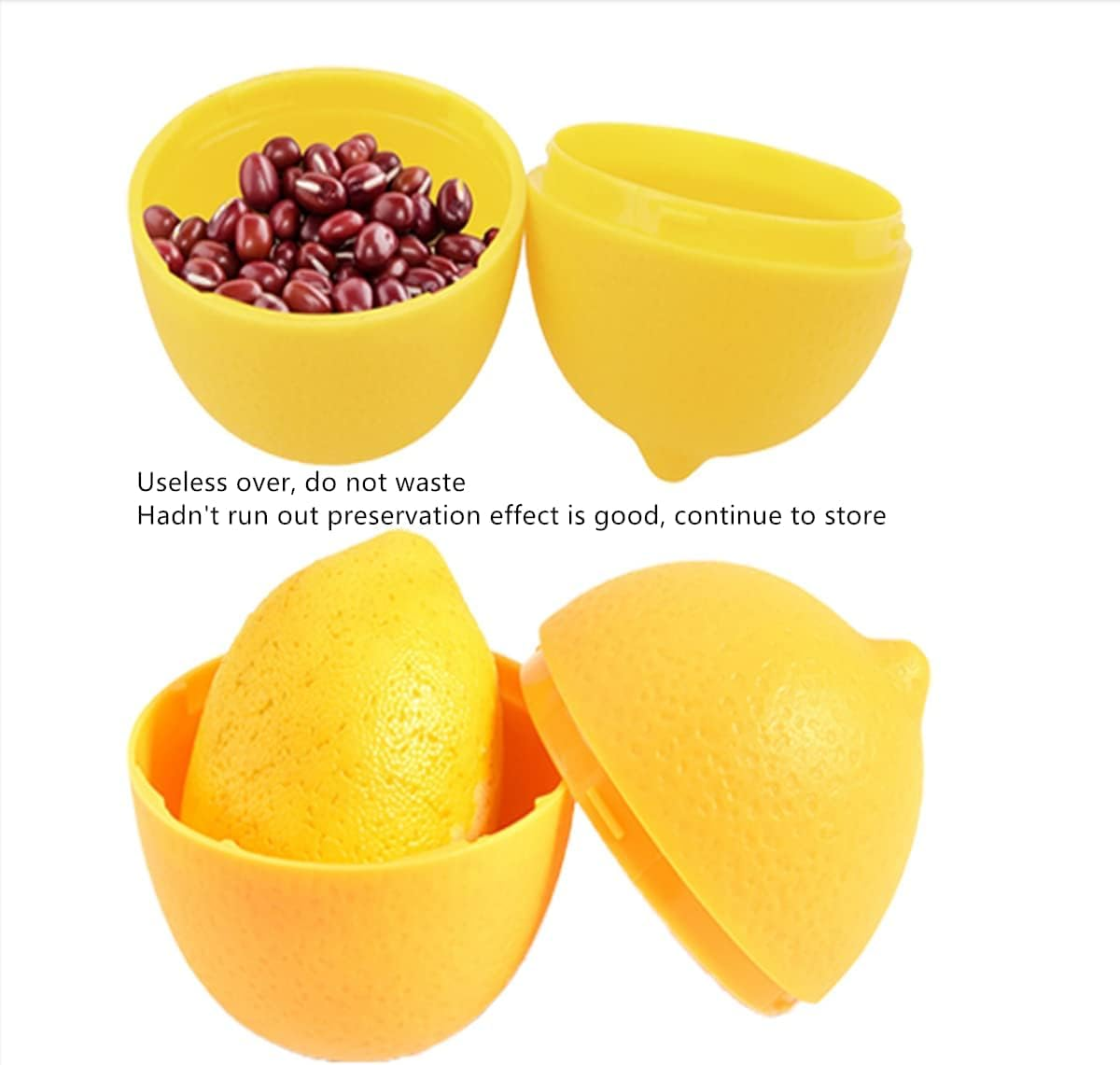 AISIBO Lemon Storage Containers, Lime Saver Fresh Set and Line Lime Saver Fresh Keeper Fruit Storage Holder for Fridge image number 3