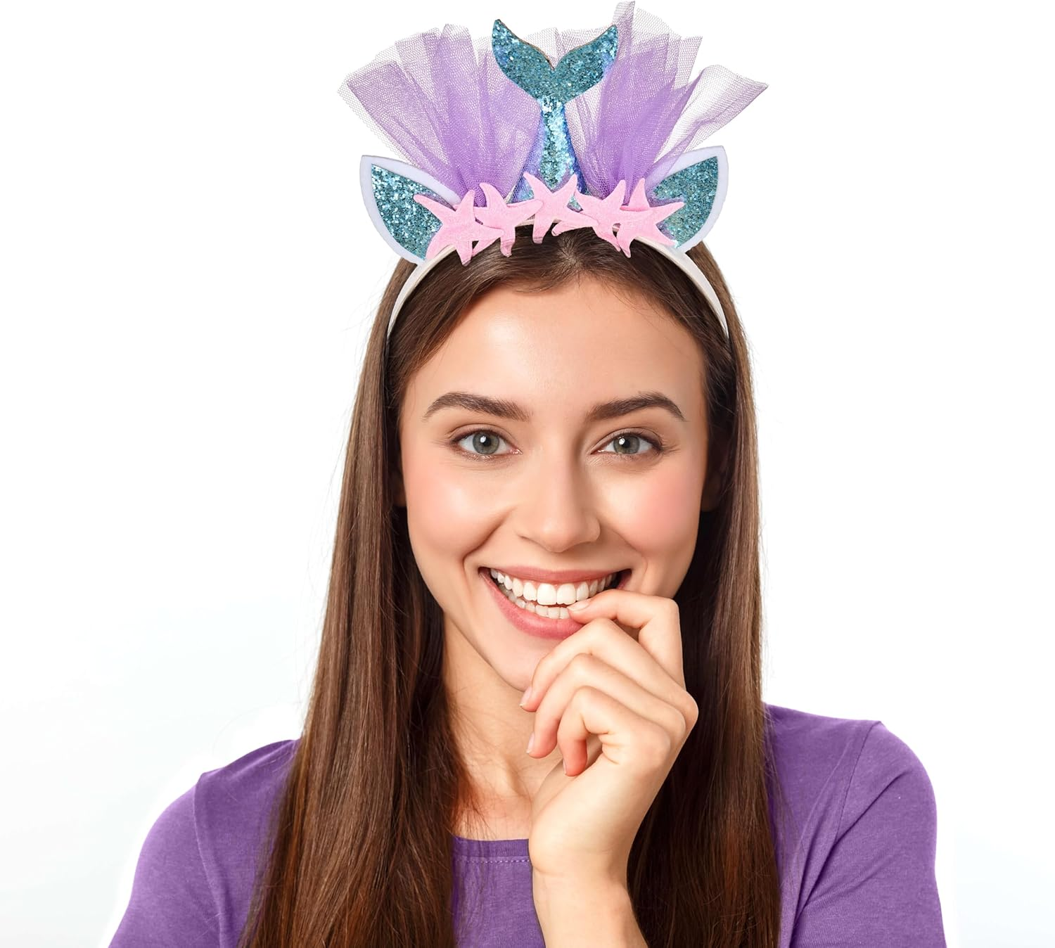 Balinco Mermaid Costume Accessory, Mermaid Fancy Dress Girls, Women, Children, Headband, Headband, Hair Accessories, Carnival Accessories image number 2