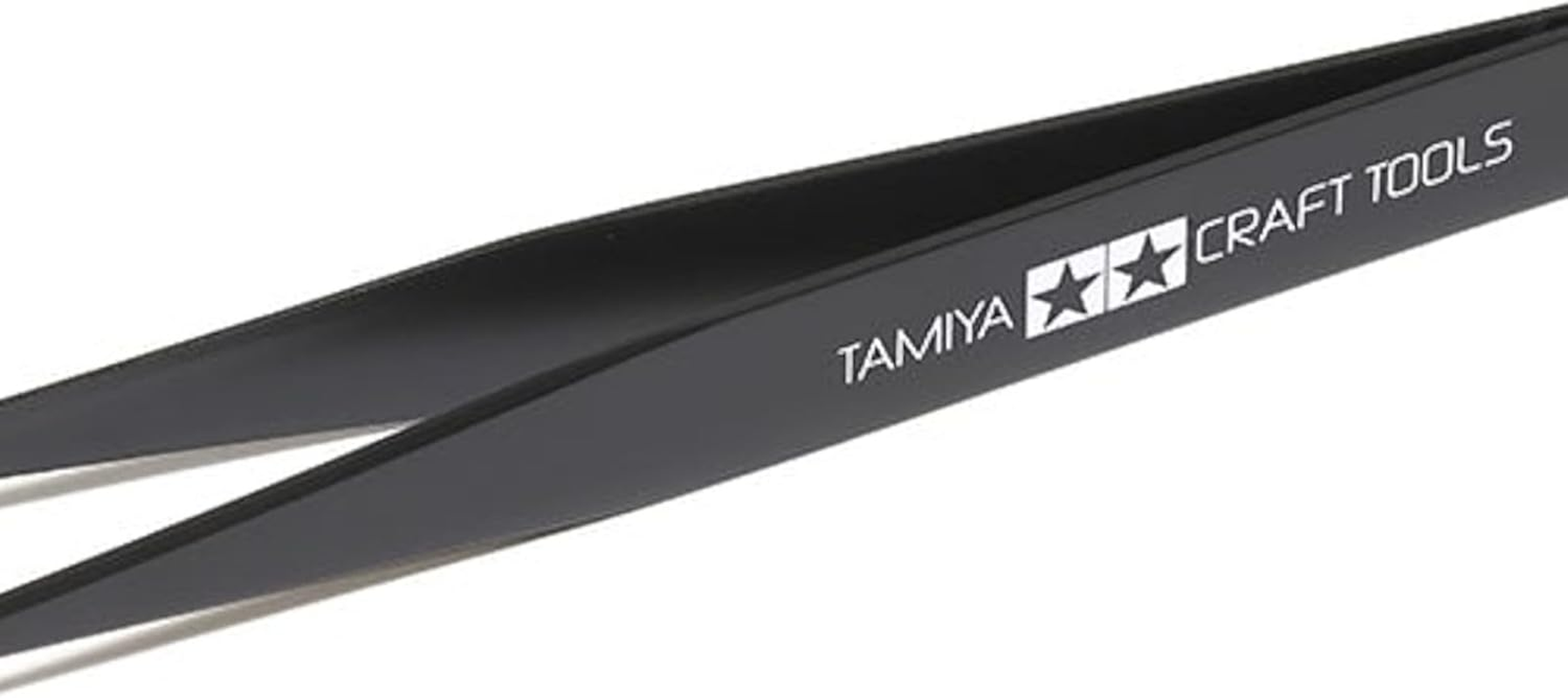 Tamiya Gauge Neutral Straight Pointed Tweezers image number 1