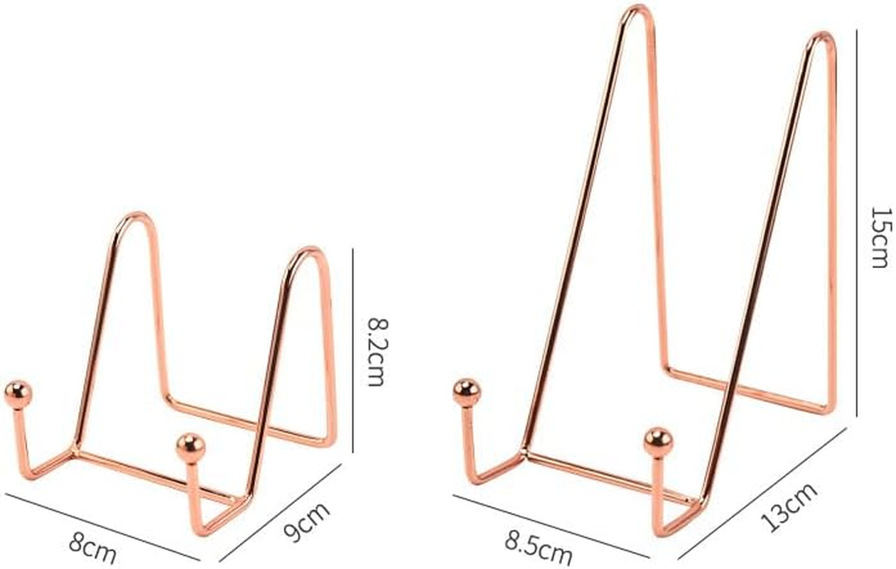 Iron Display Stand Dish Rack-Plate Bowl Picture Frame Photo Book Pedestal Holder - with Vintage Nordic Style for Home and Office Decor