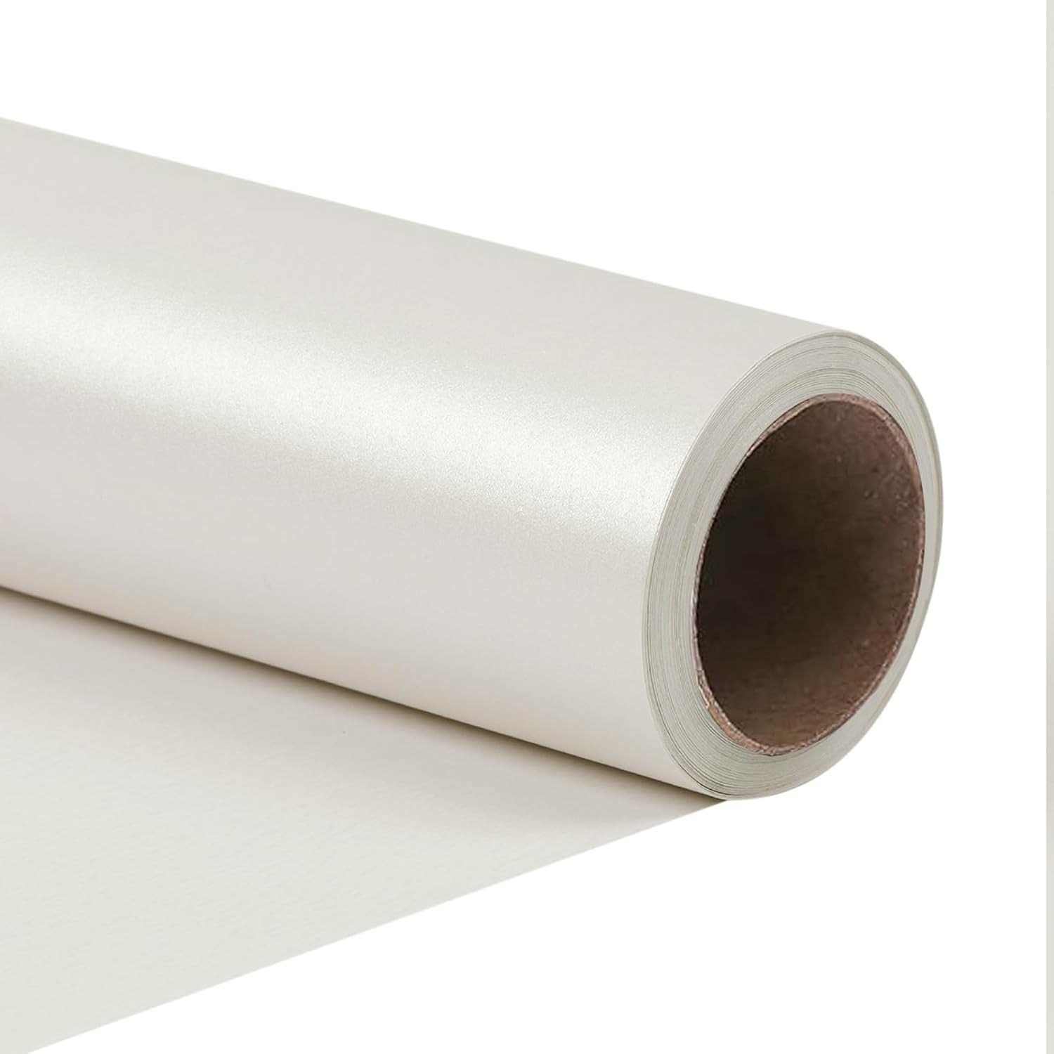 WRAPLA White Wrapping Paper 43Cm X 10M Solid Color Pearly-Lustre Paper, Gift Wrapping Paper Rolls for Wedding, Birthday, Bridal Shower, Christmas, Baby Shower(17In X 33Ft) - Black image number 7