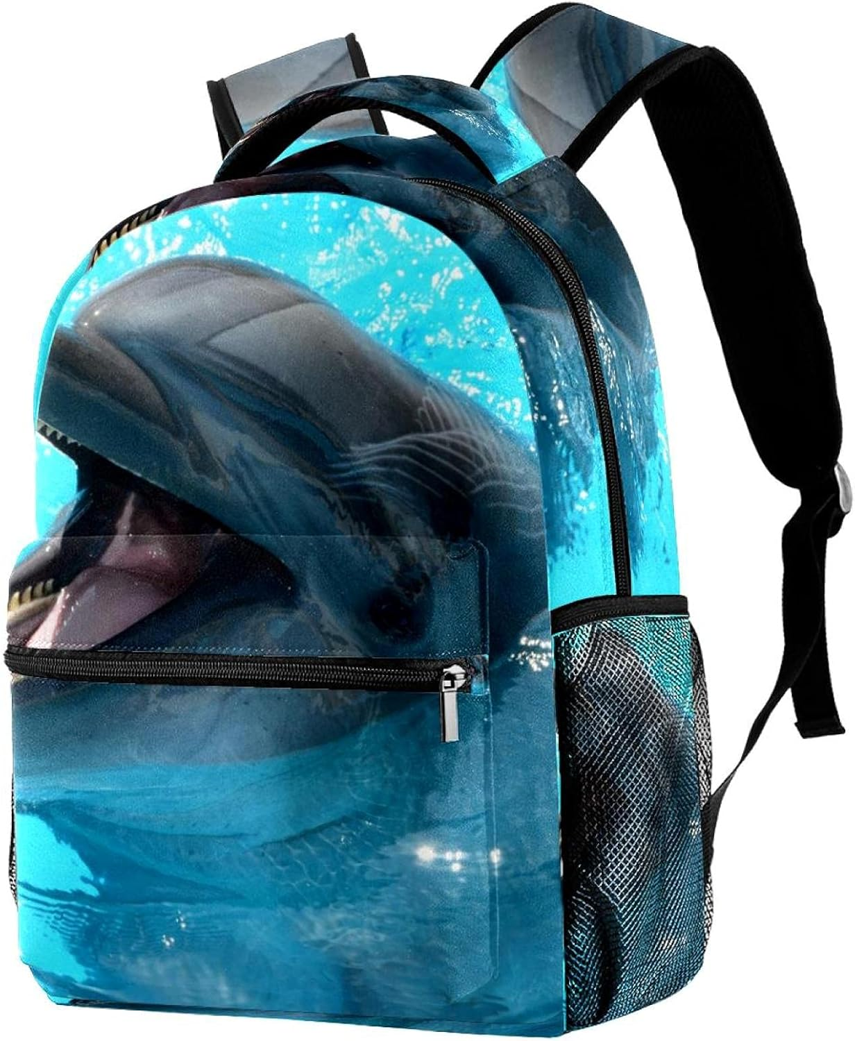 Dolphin Backpack Students Shoulder Bags Travel Bag College School Tote Backpacks image number 2