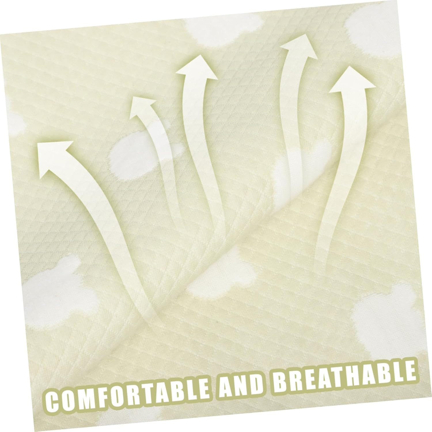 Ibasenice Super Absorbent Diaper Changing Pad Washable Reusable Cotton Pad Breathable Design for Bedwetting Incontinence