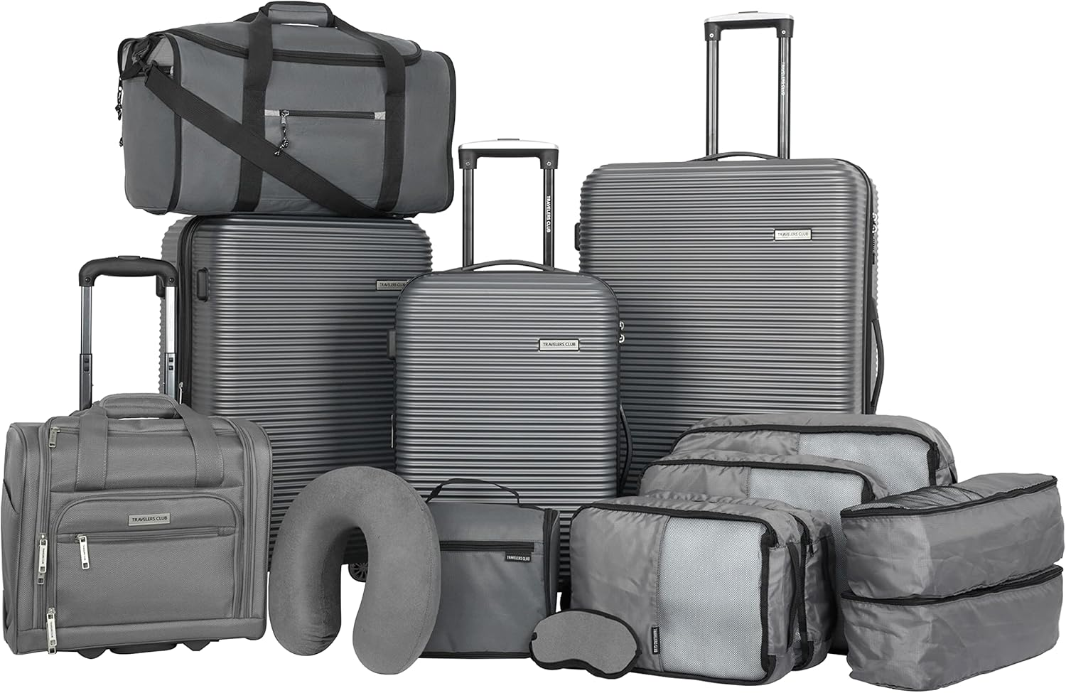Travelers Club 14-Piece Riddock Luggage and Travel Accessories Set