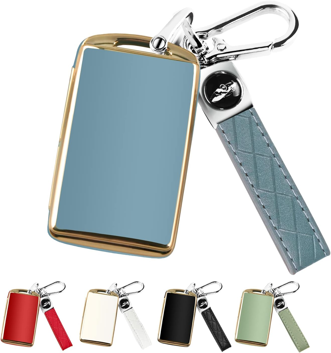 QBUC for Mazda Key Fob Cover Case with Keychain for 2019-2023 Mazda 3 6, Mazda 3 Hatchback, 2020-2023 Mazda CX-5, CX-9, CX-30