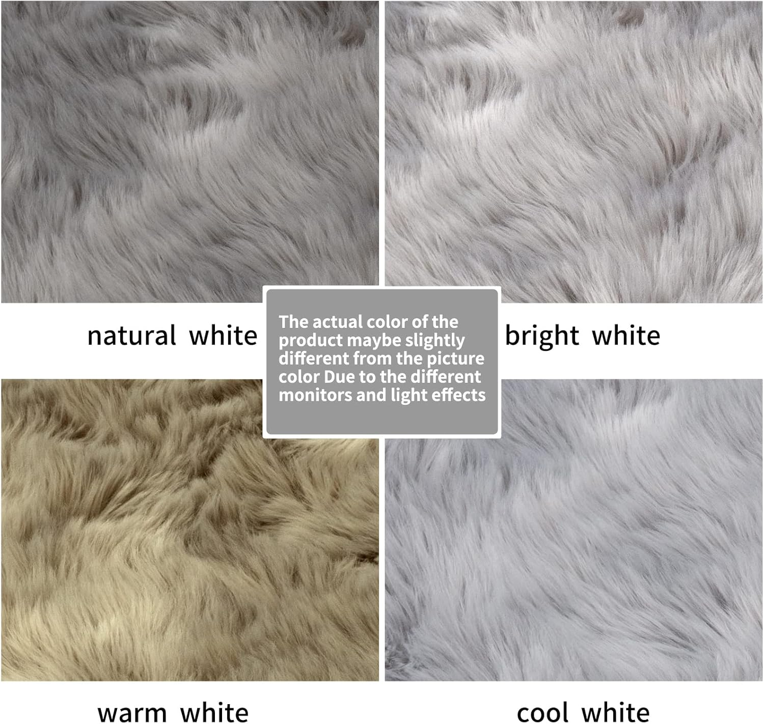 Ultra Soft Faux Sheepskin Fur Rug Fluffy Rug for Bedroom Fuzzy Carpet for Living Room Kid'S Room Nursery Decor, Grey 2 X 6 Feet, Ciicool&hellip;