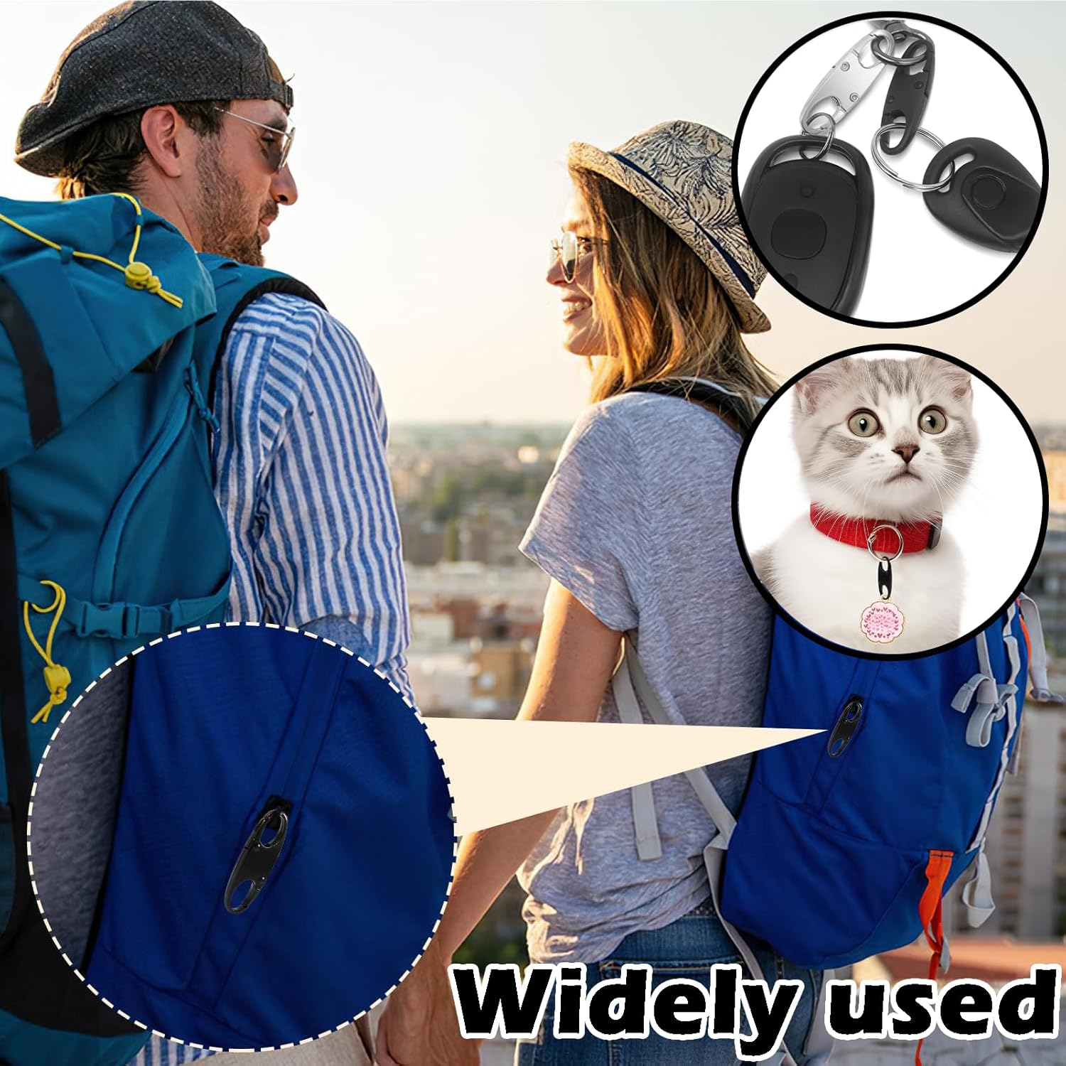 Treayes 12 PCS anti Theft Zipper Clips, Detachable S Shaped Double Side Small Zipper Connectors for Backpacks, Ideal for Traveling and Camping image number 5